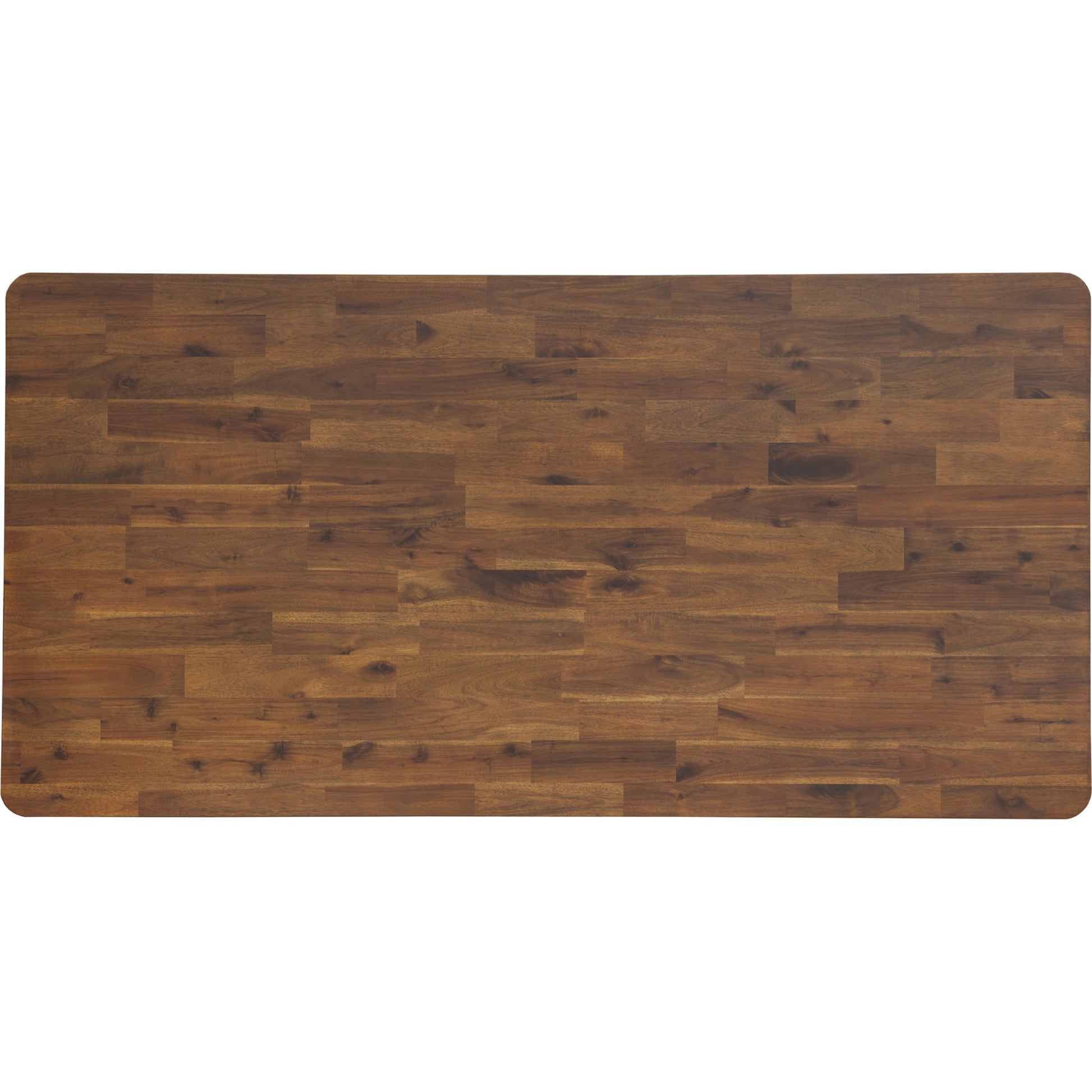 Remix Dining Table by LH Imports in brown. Made from solid acacia, veneer in a modern style.