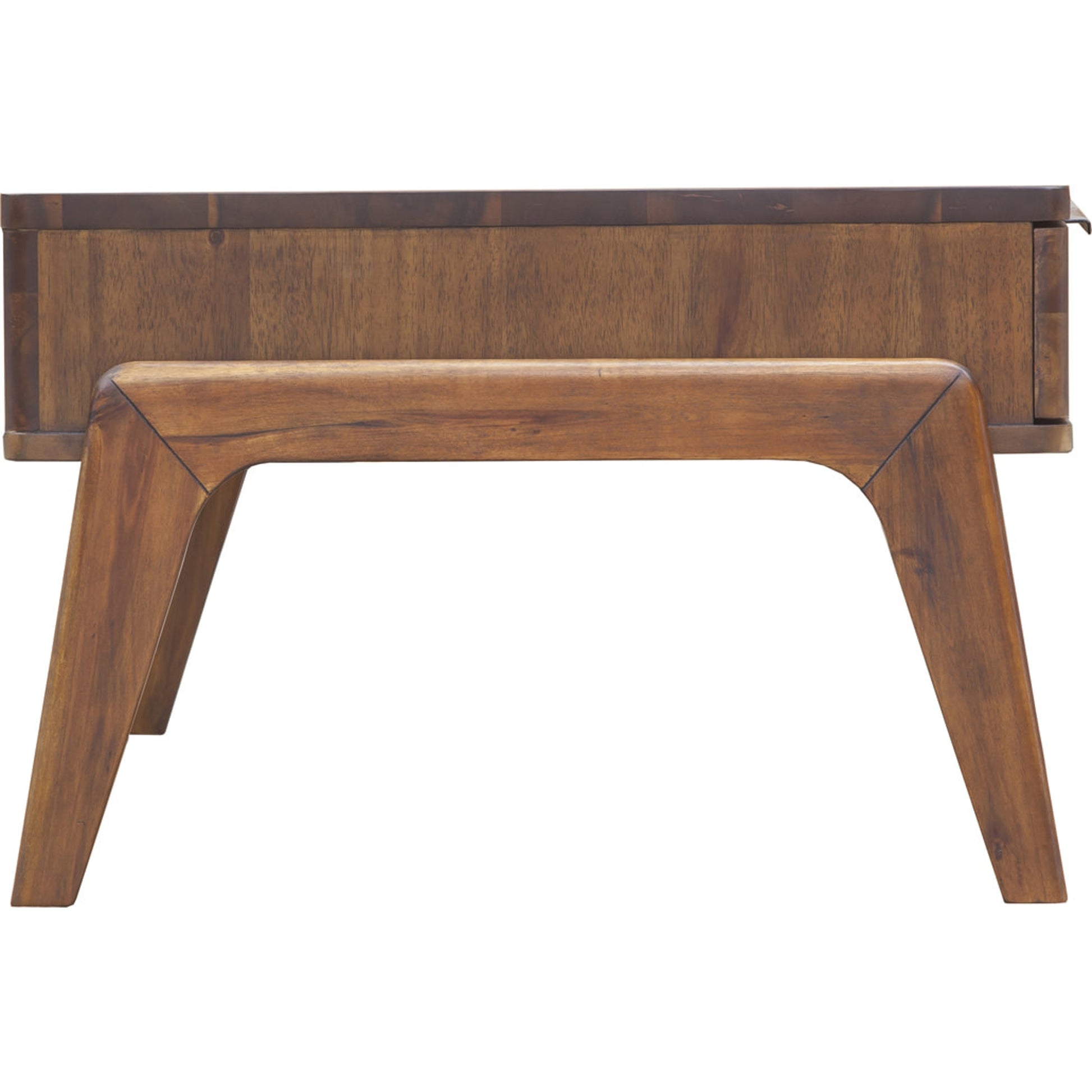 Remix Coffee Table by LH Imports in brown. Made from solid acacia, veneer in a modern style.
