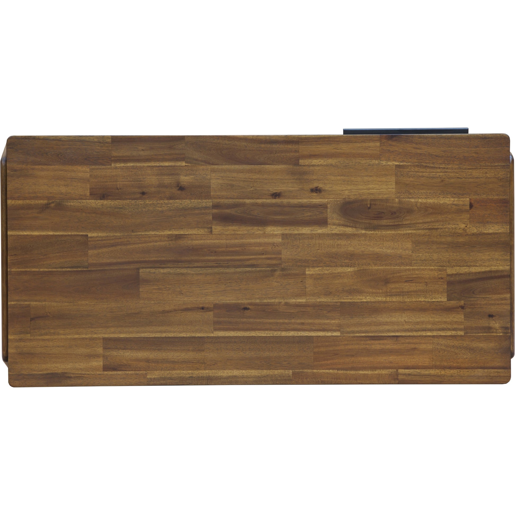 Remix Coffee Table by LH Imports in brown. Made from solid acacia, veneer in a modern style.