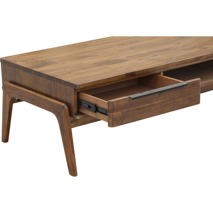 Remix Coffee Table by LH Imports in brown. Made from solid acacia, veneer in a modern style.