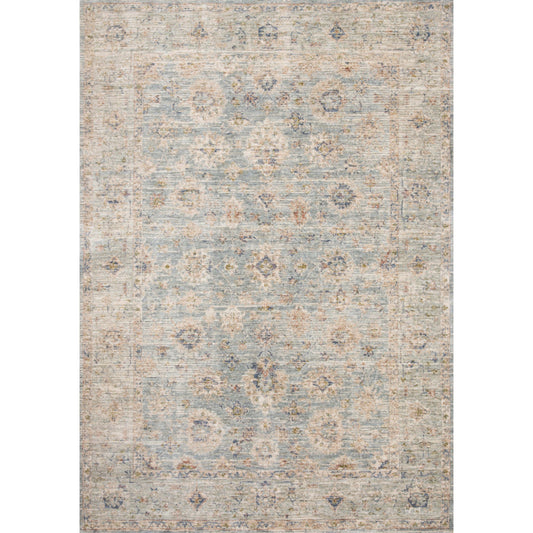 Revere REV-09 Rug by Loloi in light blue, multi. Made from 100% polyester in a transitional 