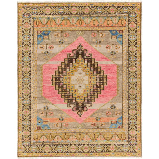 Reza REZ03 Rug by Jaipur Living in multicolor, pink. Made from 100% wool in a unique style.