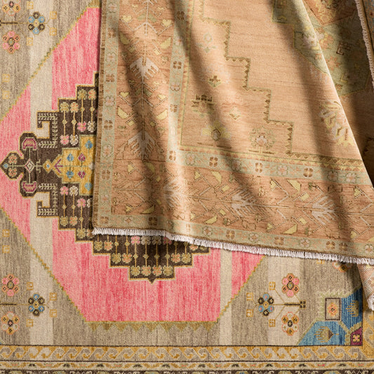Reza REZ03 Rug by Jaipur Living in multicolor, pink. Made from 100% wool in a unique style.