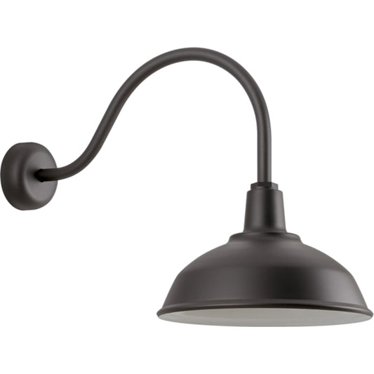 Bryson Outdoor Wall Sconce by Troy in textured bronze. Made from aluminum in a modern style.