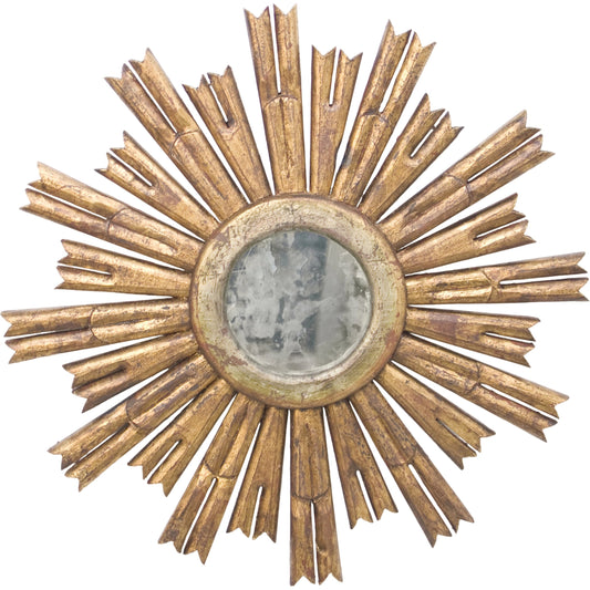 Rinaldo Starburst Antique Mirror by Worlds Away. Made from hardwood, glass in a traditional style.