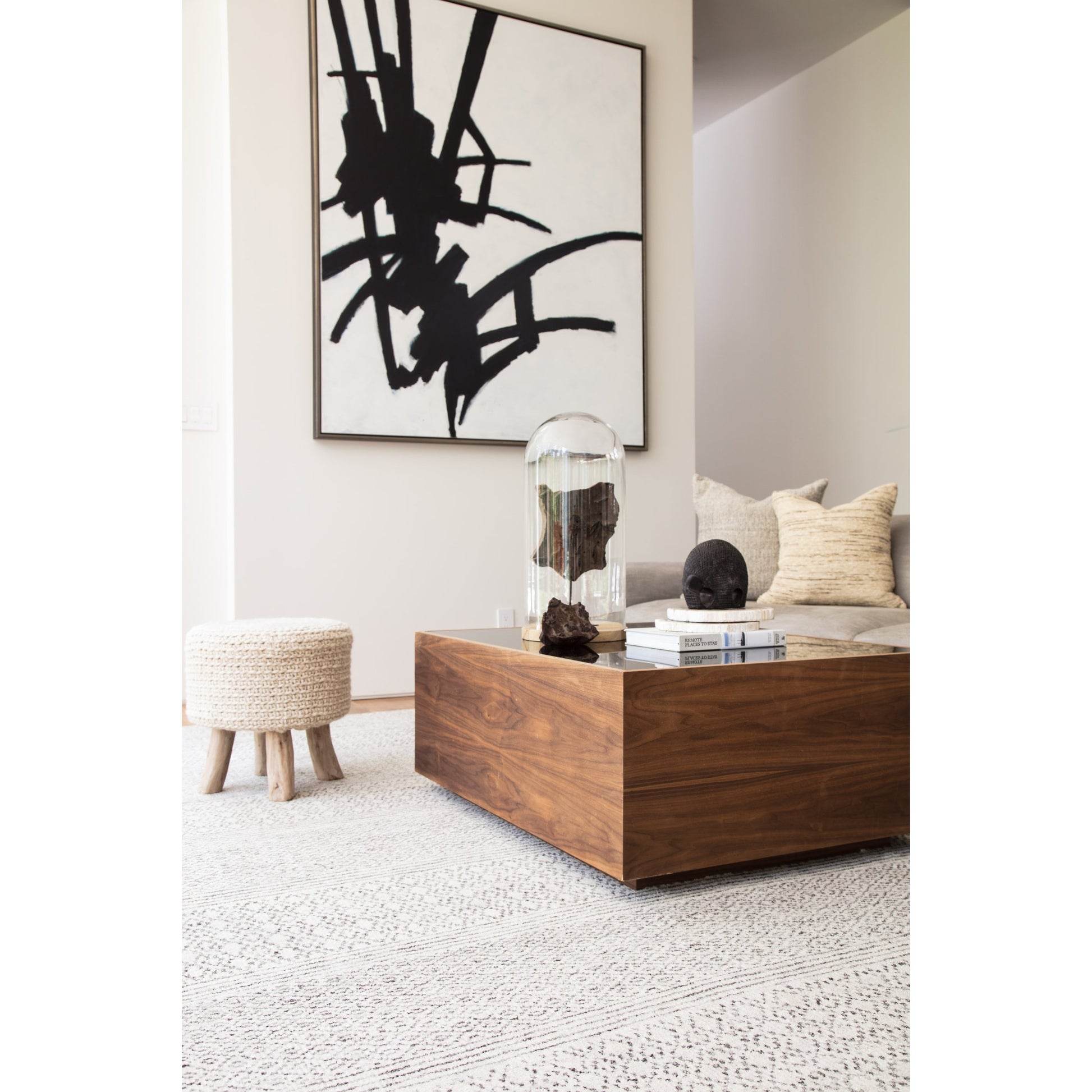 Rize RIZ02 Rug by Jaipur Living in ivory. Made from 100% wool in a unique style.