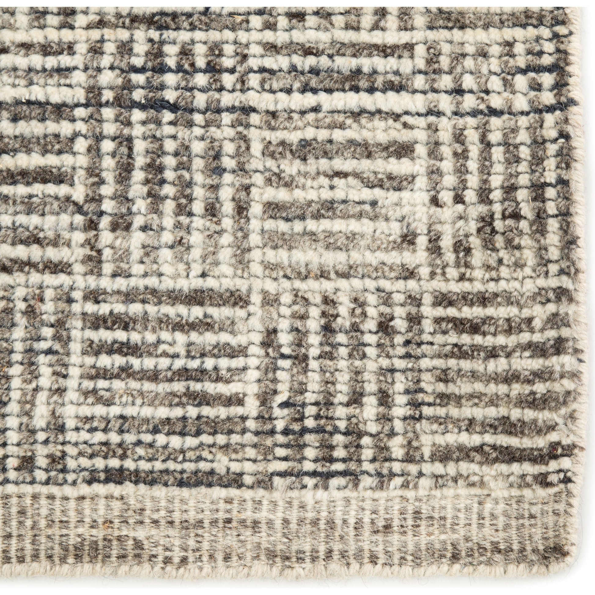 Rize RIZ05 Rug by Jaipur Living in ivory, black. Made from 100% wool in a unique style.