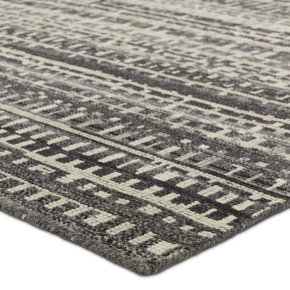 Rize RIZ11 Rug by Jaipur Living in gray, cream. Made from 100% wool in a unique style.