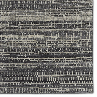 Rize RIZ11 Rug by Jaipur Living in gray, cream. Made from 100% wool in a unique style.