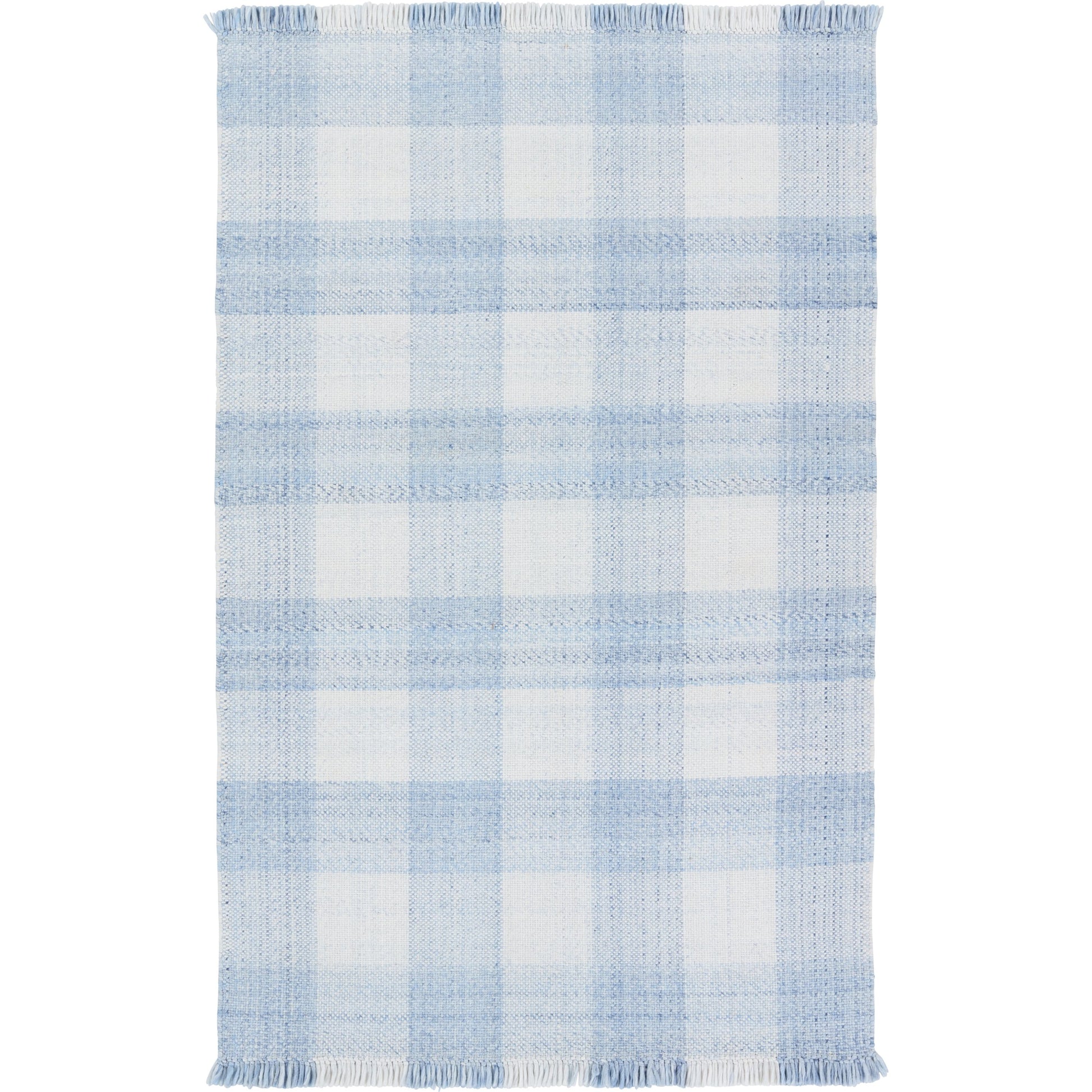 Respite RSP01 Rug by Jaipur Living in light blue, ivory. Made from 100% polyester in a unique style.