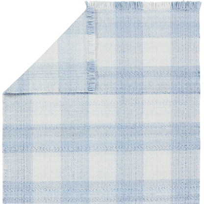 Respite RSP01 Rug by Jaipur Living in light blue, ivory. Made from 100% polyester in a unique style.