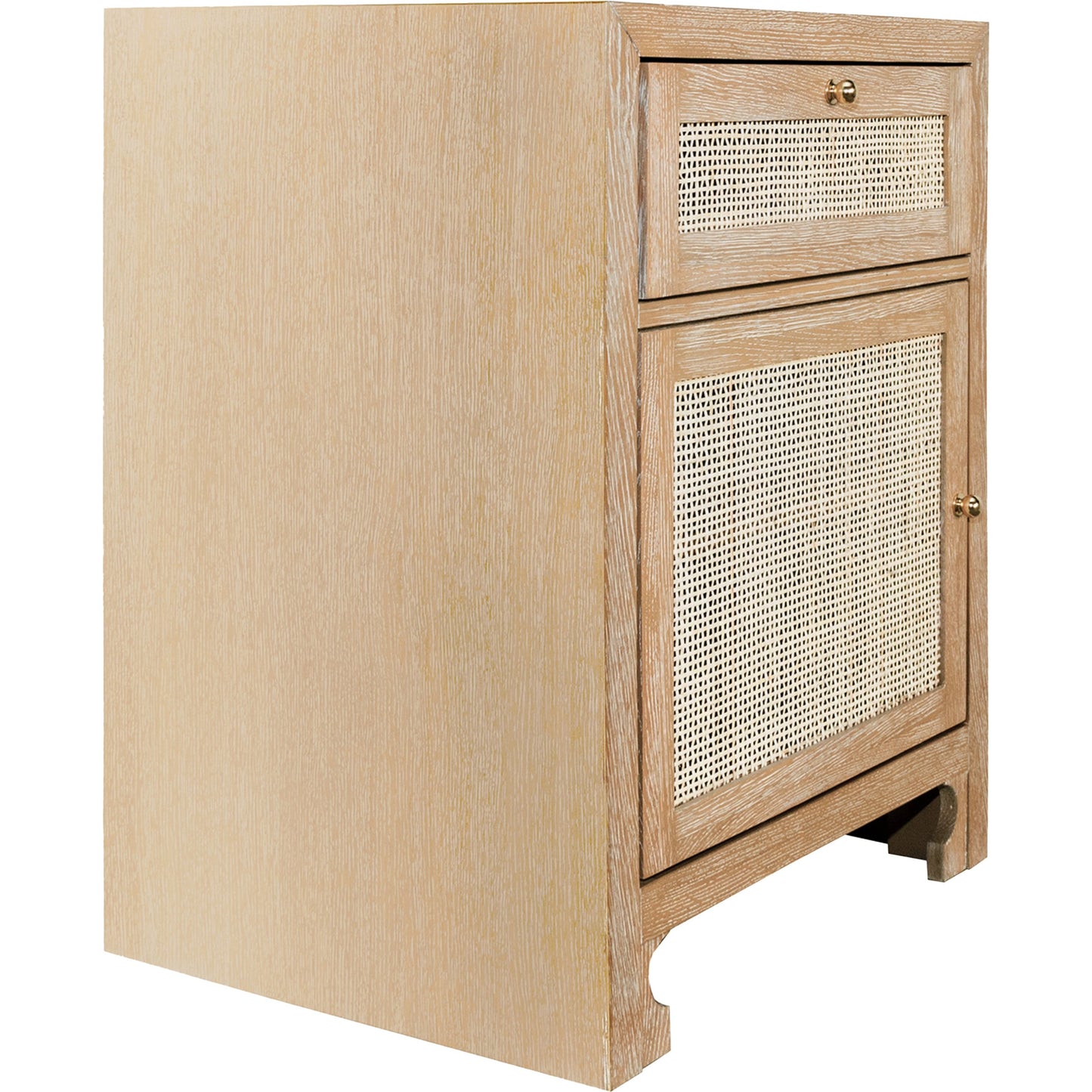 001 SI-1966091 | Additional Silo | Ruth One Door Cabinet by Worlds Away in cerused oak. Made from unique in a cottage & farmhouse style.