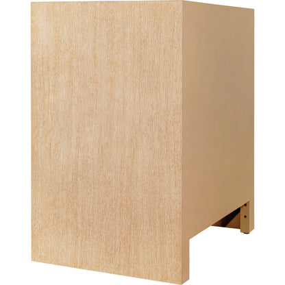 Ruth One Door Cabinet by Worlds Away in cerused oak. Made from unique in a cottage & farmhouse style.
