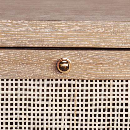 Ruth One Door Cabinet by Worlds Away in cerused oak. Made from unique in a cottage & farmhouse style.