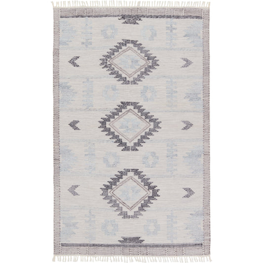 Revelry RVR03 Rug by Jaipur Living in silver, black. Made from 100% pet yarn in a unique style.