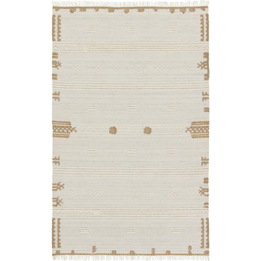Revelry RVR04 Rug by Jaipur Living in ivory, brown. Made from 100% pet yarn in a unique style.