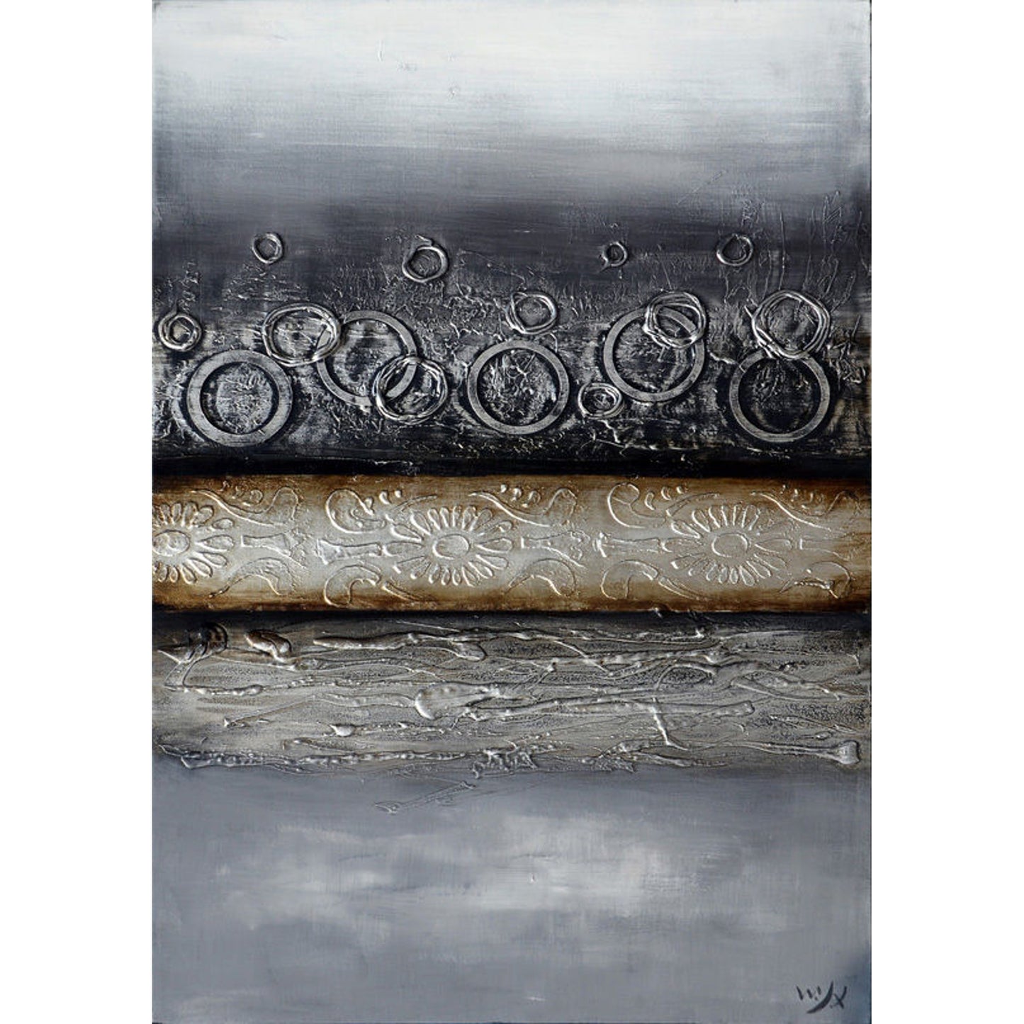 001 O-SURYA-RWL3012-3060 | Primary Silo | Surya Wall Decor Indoor/Outdoor Wall Art Piece by Surya in gray. Made from canvas in a modern style.