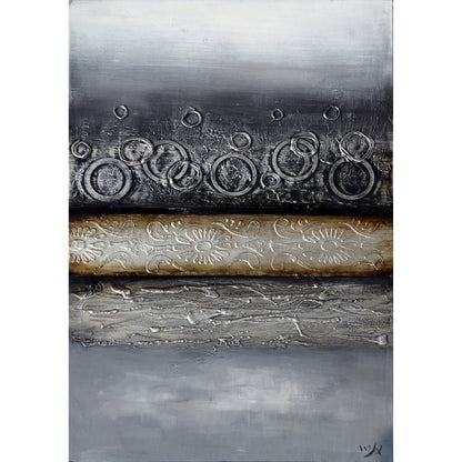 Surya Wall Decor Indoor/Outdoor Wall Art Piece by Surya in gray. Made from canvas in a modern style.