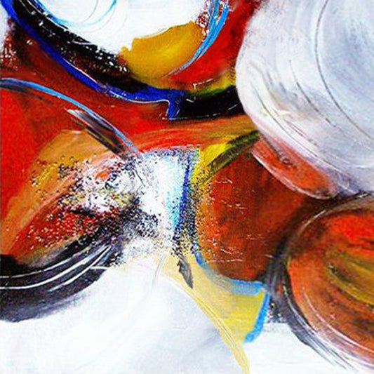 Surya Wall Decor Wall Art Piece - 16728 by Surya in red, white, yellow, blue, orange, black. Made from canvas in a modern style.