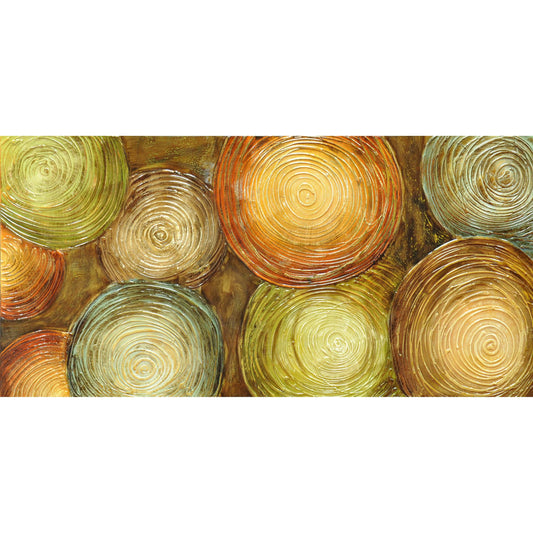 Surya Wall Decor Wall Art Piece - 16730 by Surya in orange, green, yellow, brown. Made from canvas in a modern style.