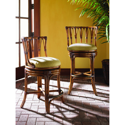 South Beach Swivel Bar Stool by Tommy Bahama Home. Made from unique in a coastal style.