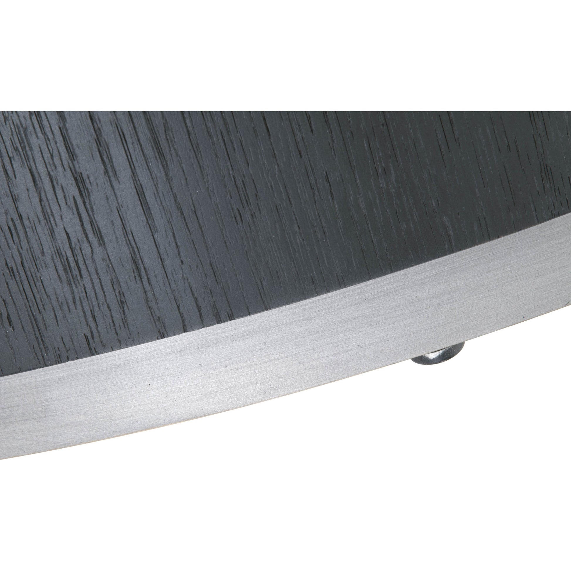 Roto Coffee Table by Essentials For Living in natural gray, silver. Made from oak, metal in a modern style.