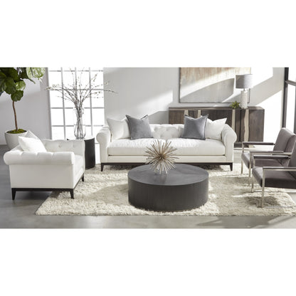 Roto End Table by Essentials For Living in natural gray, silver. Made from oak, metal in a modern style.