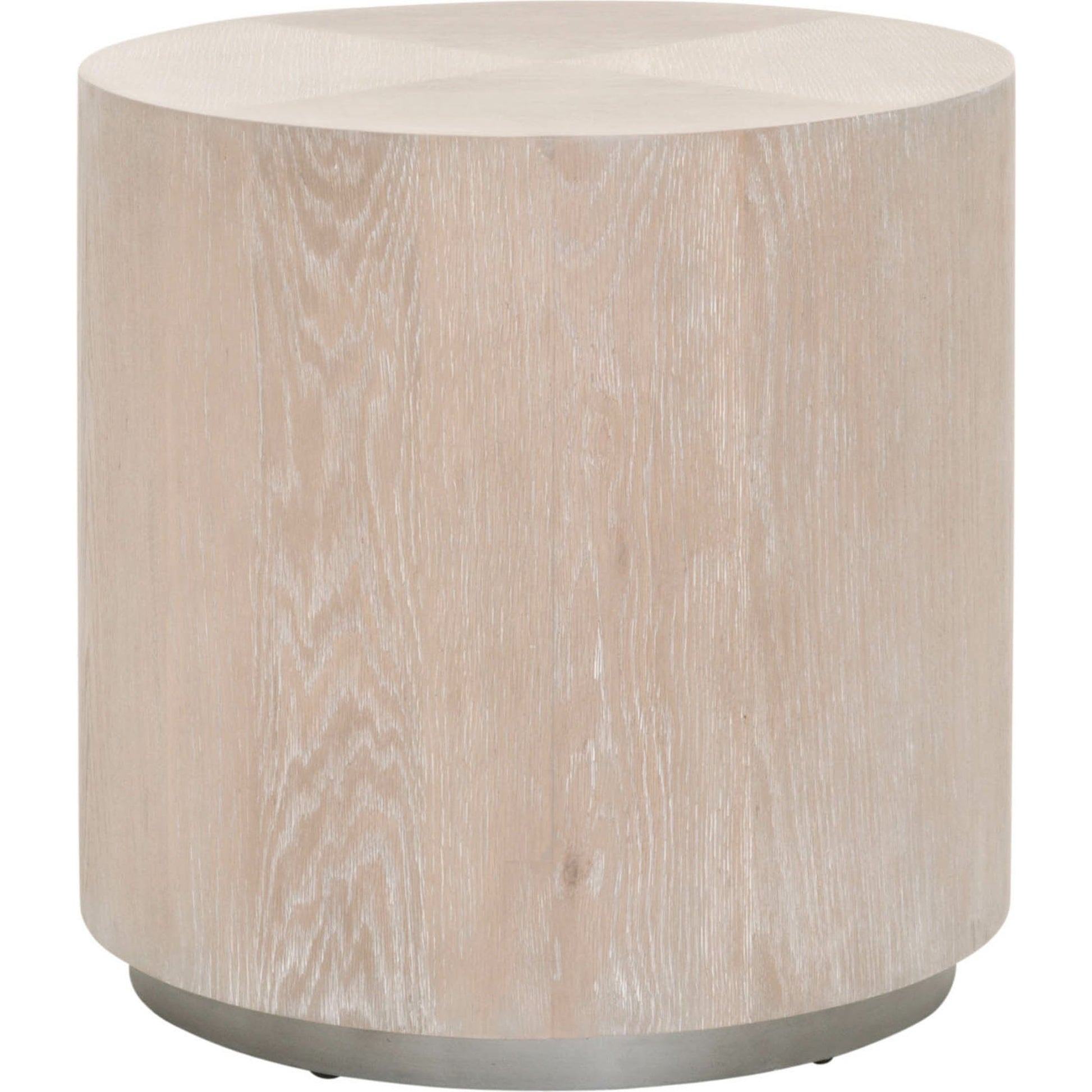 Roto End Table by Essentials For Living in natural gray, silver. Made from oak, metal in a modern style.