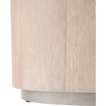 Roto End Table by Essentials For Living in natural gray, silver. Made from oak, metal in a modern style.