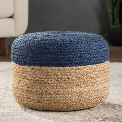 Saba Oliana Pouf by Jaipur Living. Made from 100% jute in a coastal style.