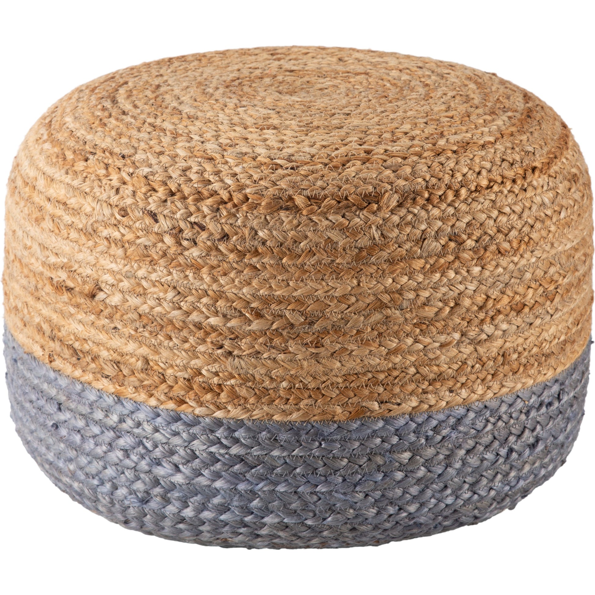 Saba Oliana Pouf by Jaipur Living. Made from 100% jute in a coastal style.