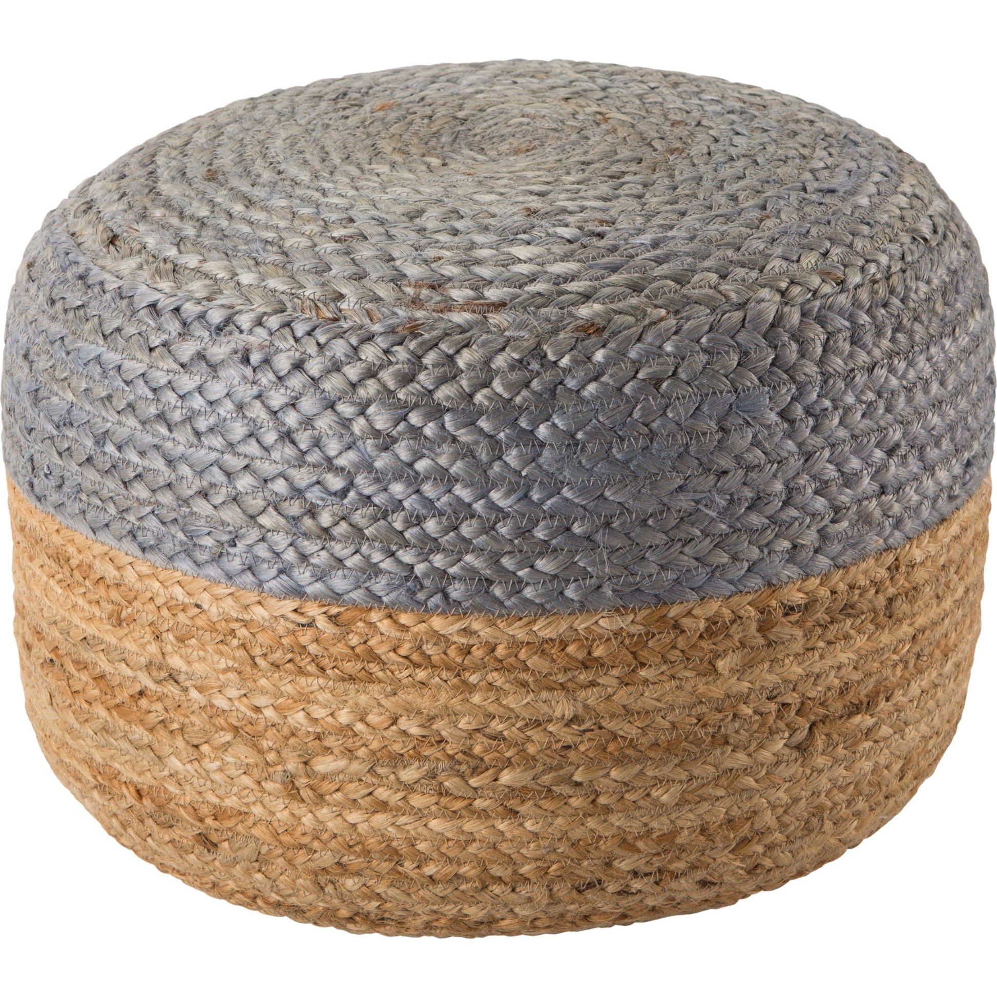 Saba Oliana Pouf by Jaipur Living. Made from 100% jute in a coastal style.