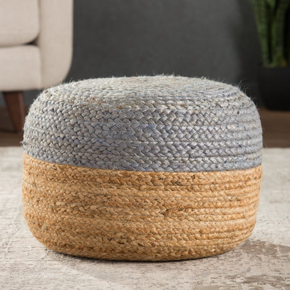 Saba Oliana Pouf by Jaipur Living. Made from 100% jute in a coastal style.