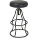 Bowie Bar Stool by LH Imports. Made from leather, metal in a rustic style.