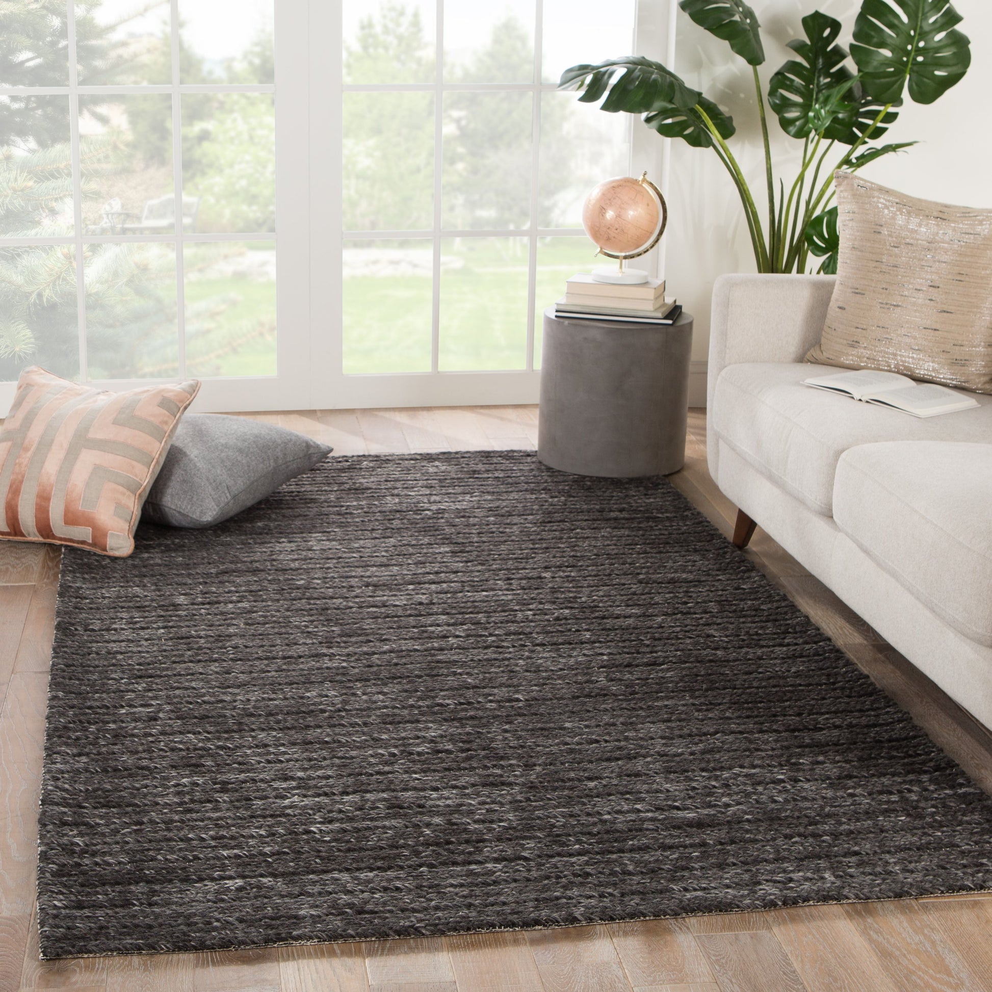 Scandinavia Rakel SCR14 Rug by Jaipur Living in cream, light gray. Made from 100% wool in a unique style.