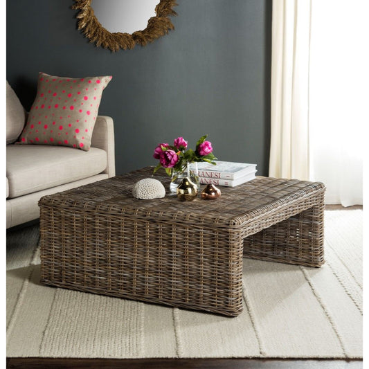 Harney Table by HedgeApple Essentials in natural. Made from mahogany in a modern style.