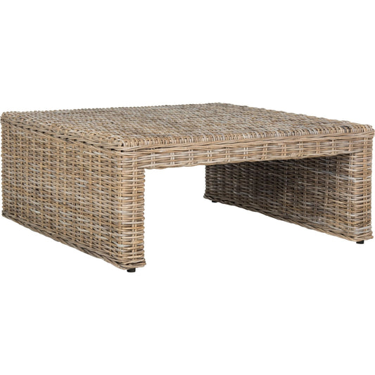 Harney Table by HedgeApple Essentials in natural. Made from mahogany in a modern style.