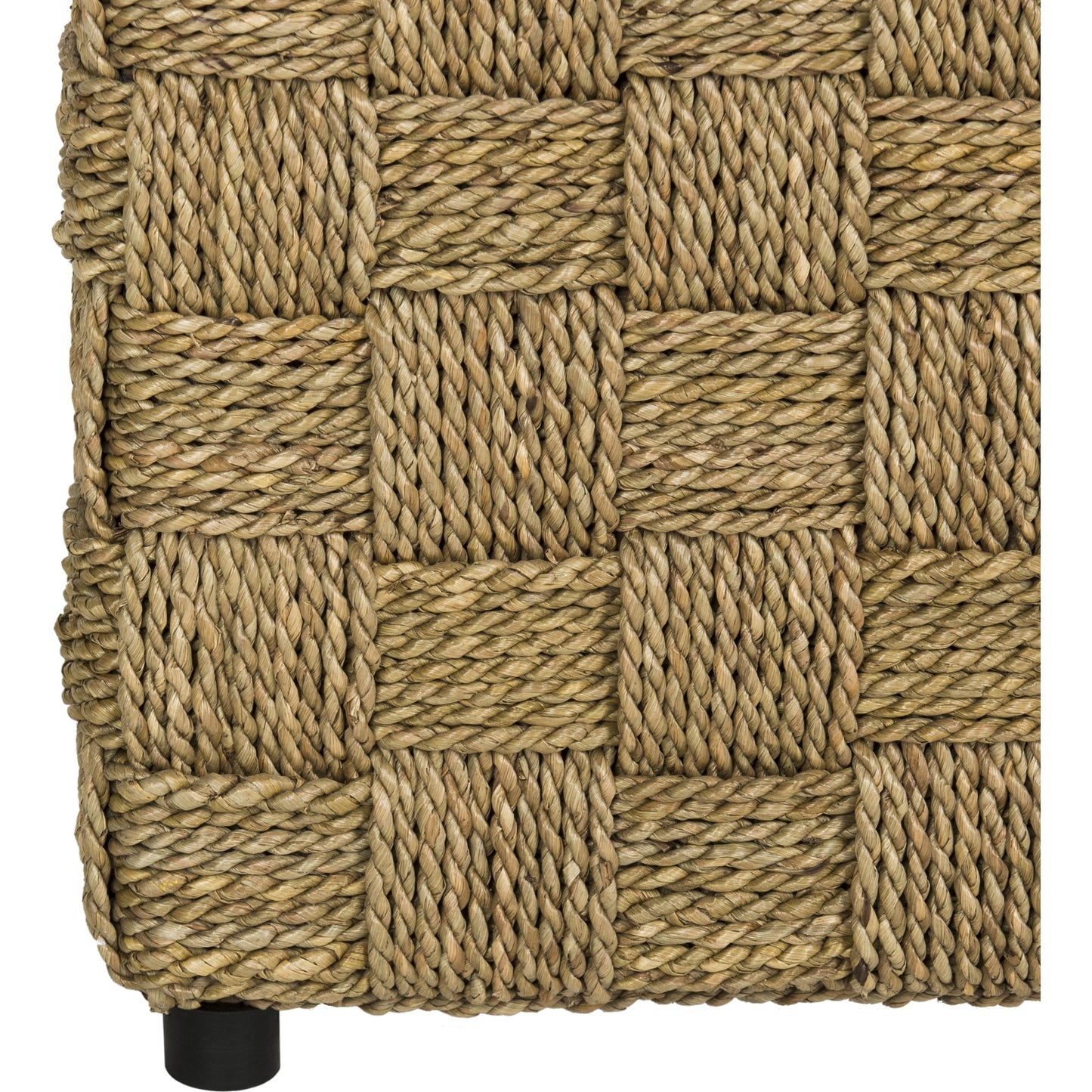 007 S-273253 | Closeup | Appanoose Trunk by HedgeApple Essentials in natural. Made from seagrass in a coastal style.