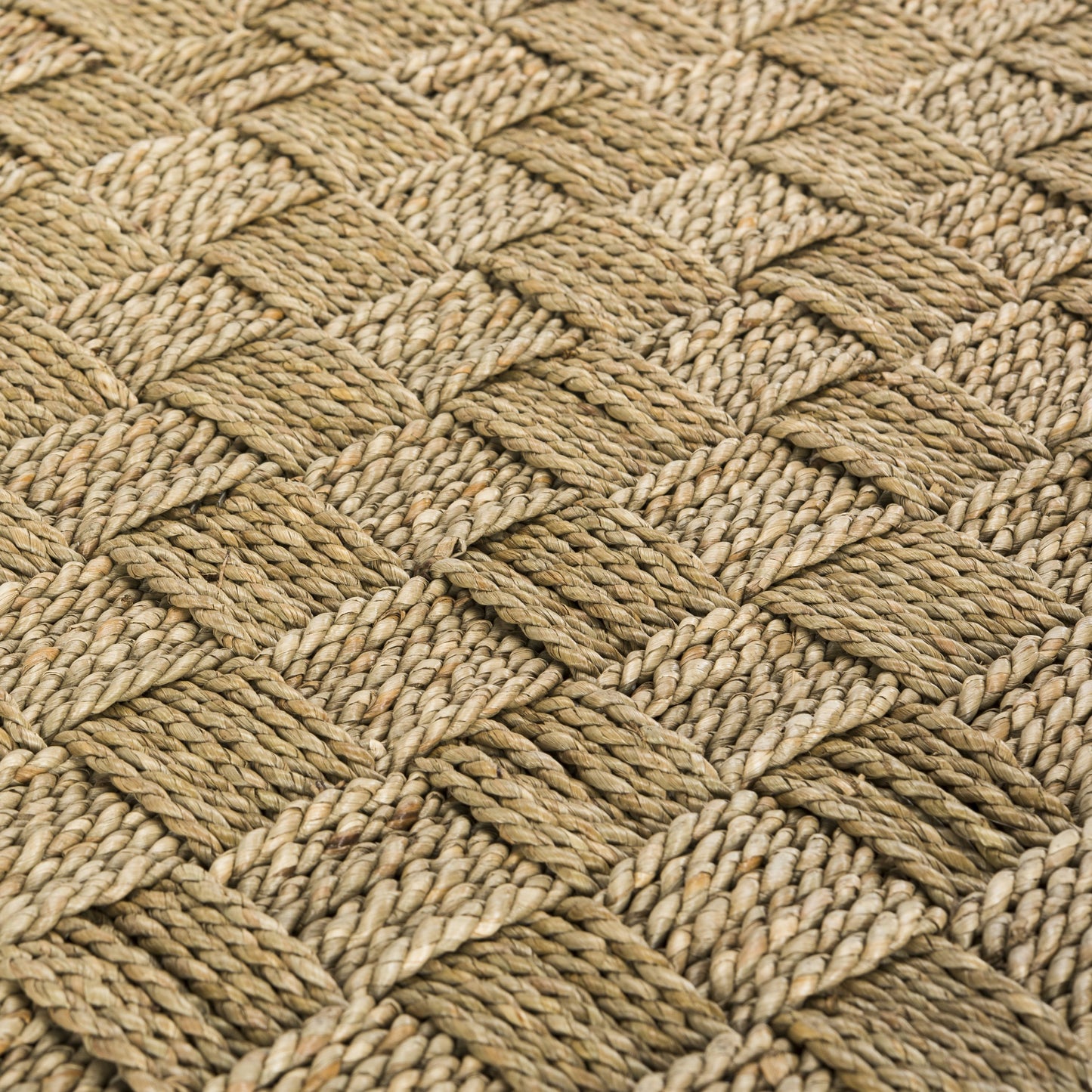 010 S-273253 | Closeup | Appanoose Trunk by HedgeApple Essentials in natural. Made from seagrass in a coastal style.