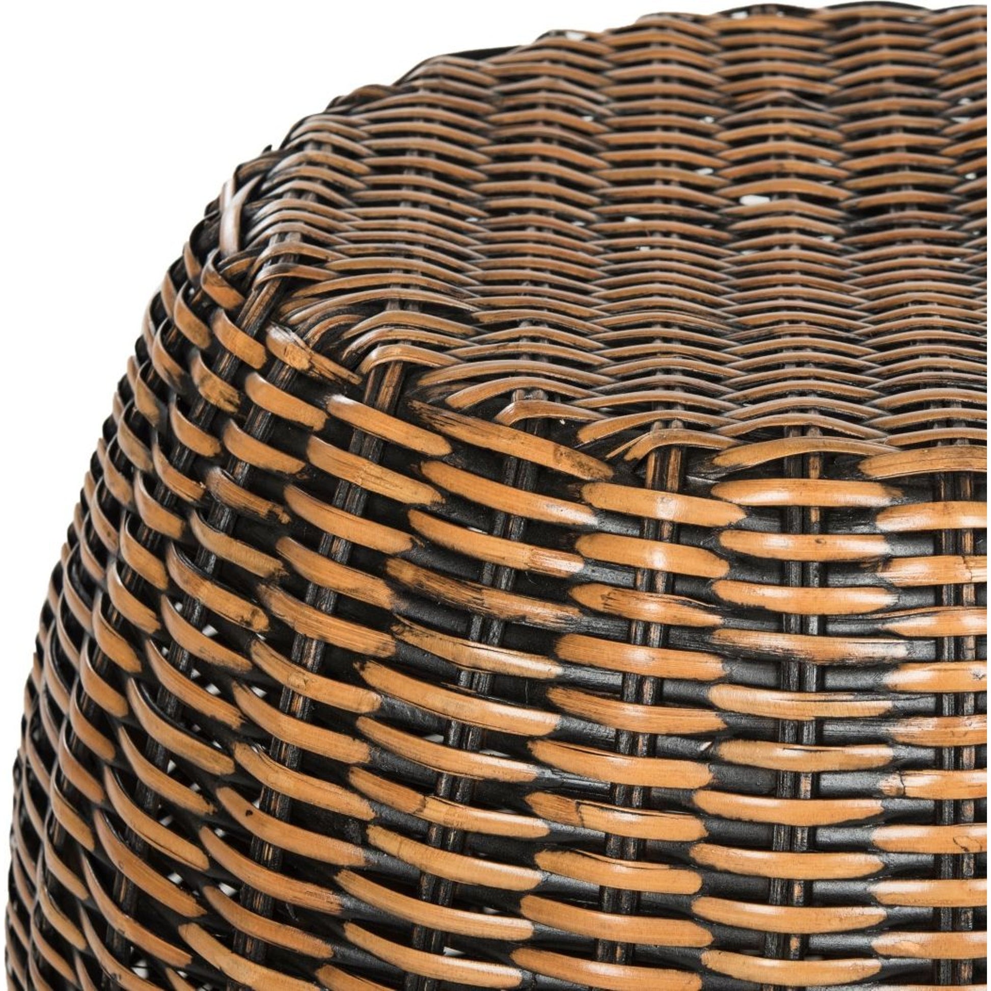 Durham Stool by HedgeApple Essentials. Made from rattan frame, rattan peel weave in a modern style.