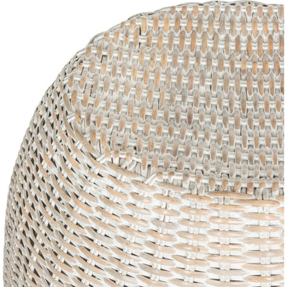 Durham Stool by HedgeApple Essentials. Made from rattan frame, rattan peel weave in a modern style.