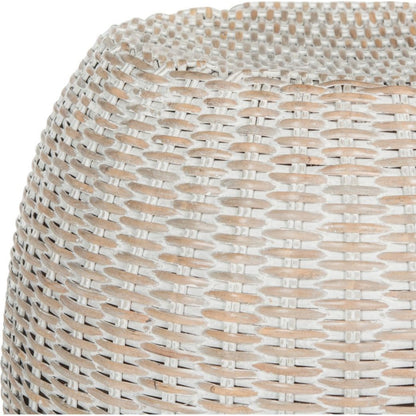 Durham Stool by HedgeApple Essentials. Made from rattan frame, rattan peel weave in a modern style.