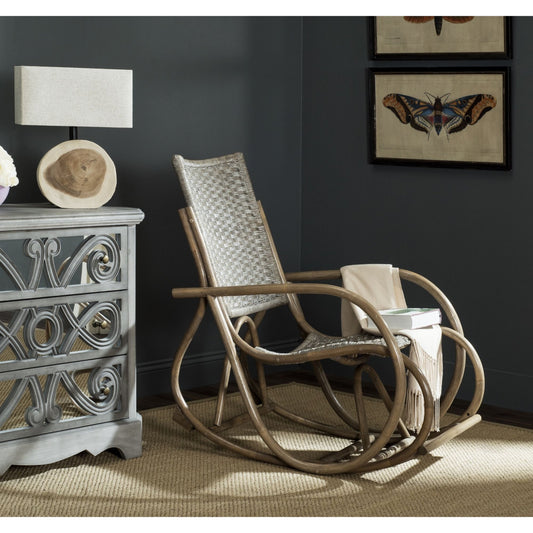 Benkelman Rocking Chair by HedgeApple Essentials. Made from rattan framewicker weave in a modern style.