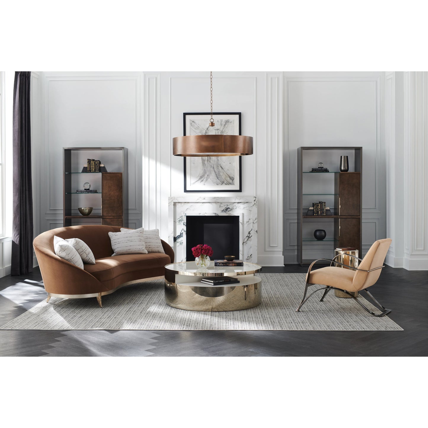 001 SI-1955880 | Lifestyle | Main Event by Caracole in bronze, silver and dusty silver. Made from birch, stainless steel in a modern style.