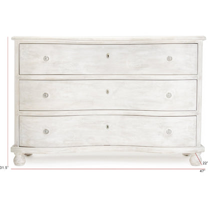 Chloe Chest by Zentique in gray wash and pine, poplar. Made from pine, poplar in a cottage & farmhouse style.