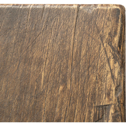 Antique Noodle Table by Zentique in distressed stain and wood. Made from unique in a cottage & farmhouse style.