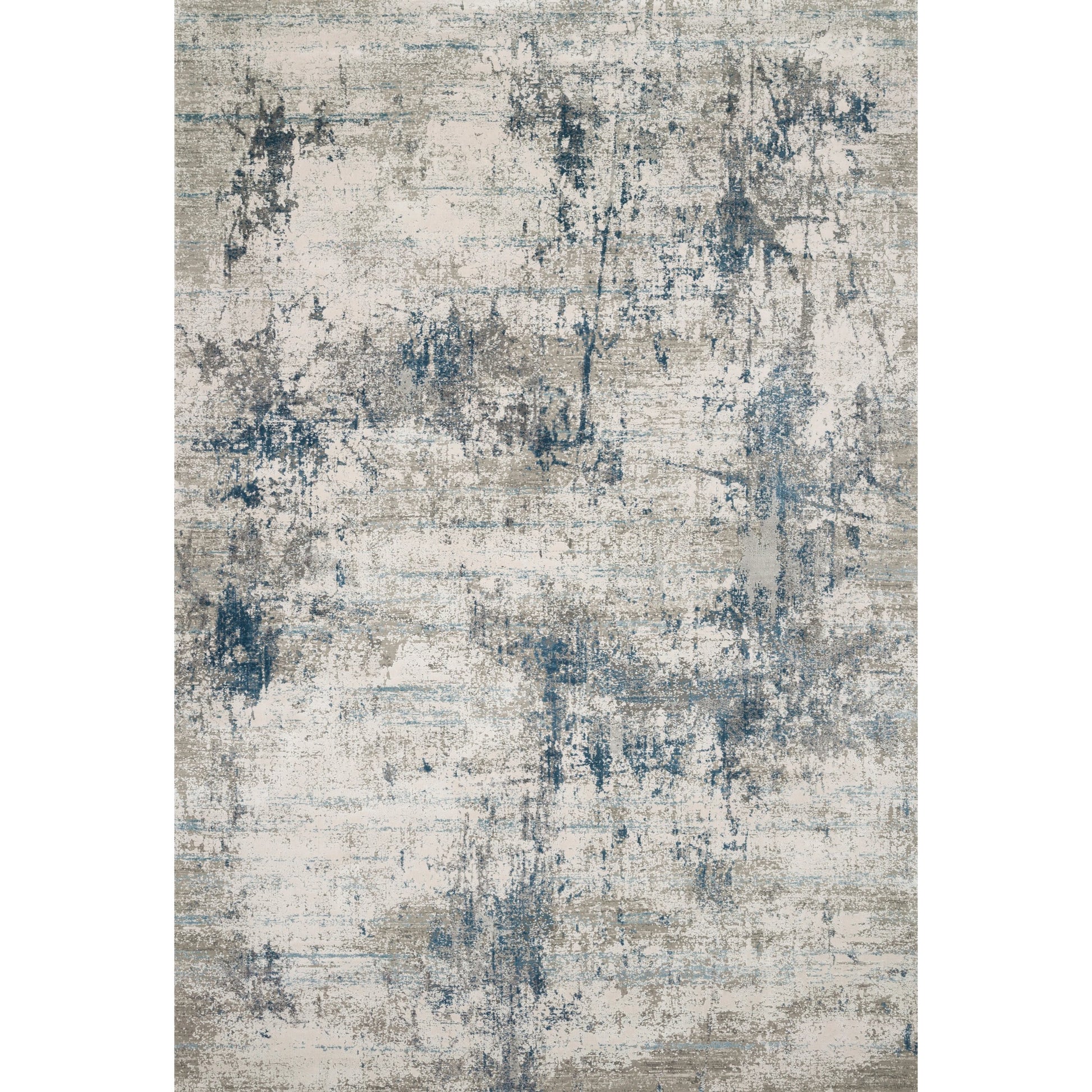 Sienne SIE-02 Rug by Loloi in ivory, ocean. Made from viscose, acrylic in a modern style.