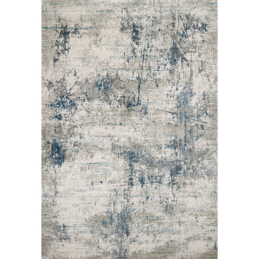 Sienne SIE-02 Rug by Loloi in ivory, ocean. Made from viscose, acrylic in a modern style.