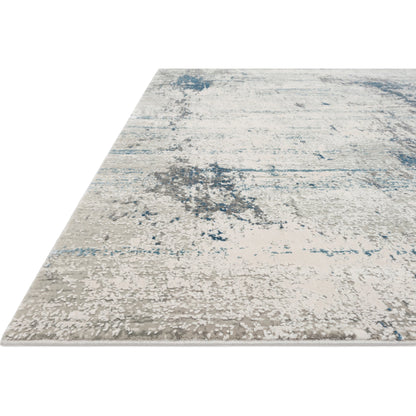 Sienne SIE-02 Rug by Loloi in ivory, ocean. Made from viscose, acrylic in a modern style.