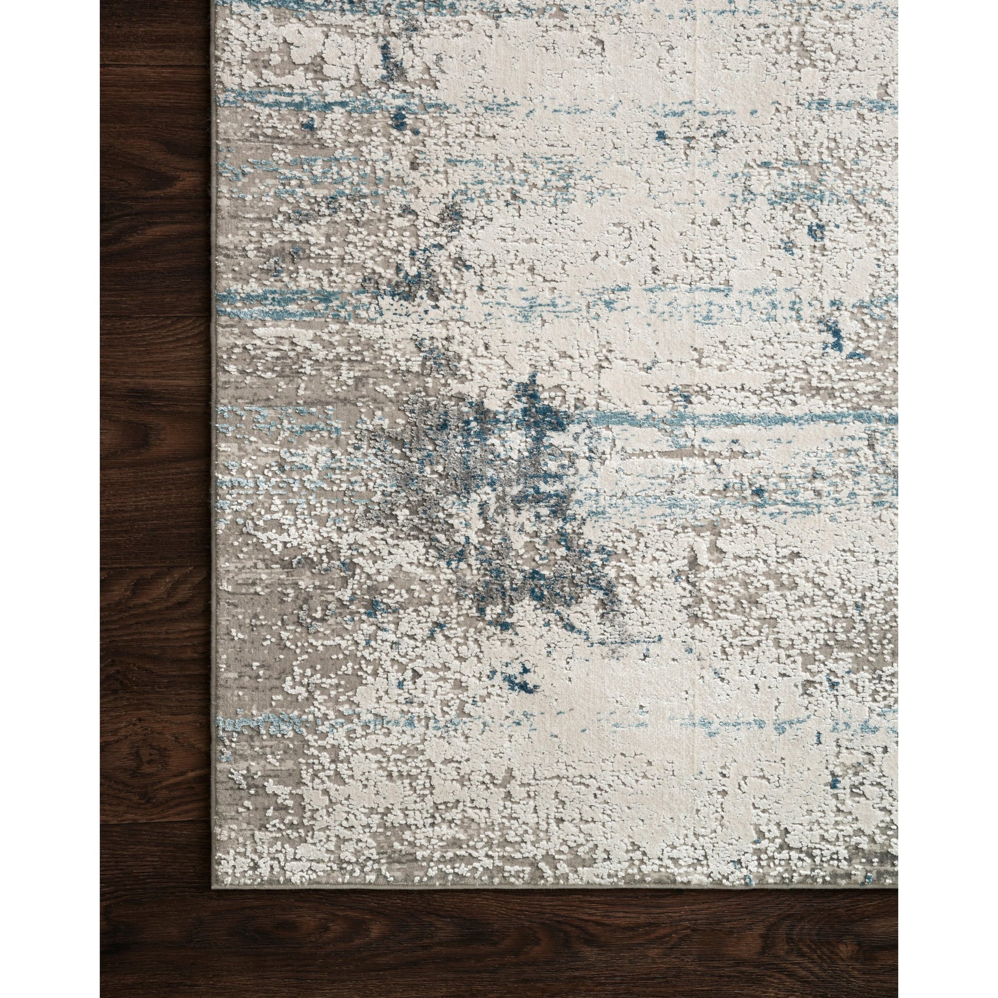 Sienne SIE-02 Rug by Loloi in ivory, ocean. Made from viscose, acrylic in a modern style.